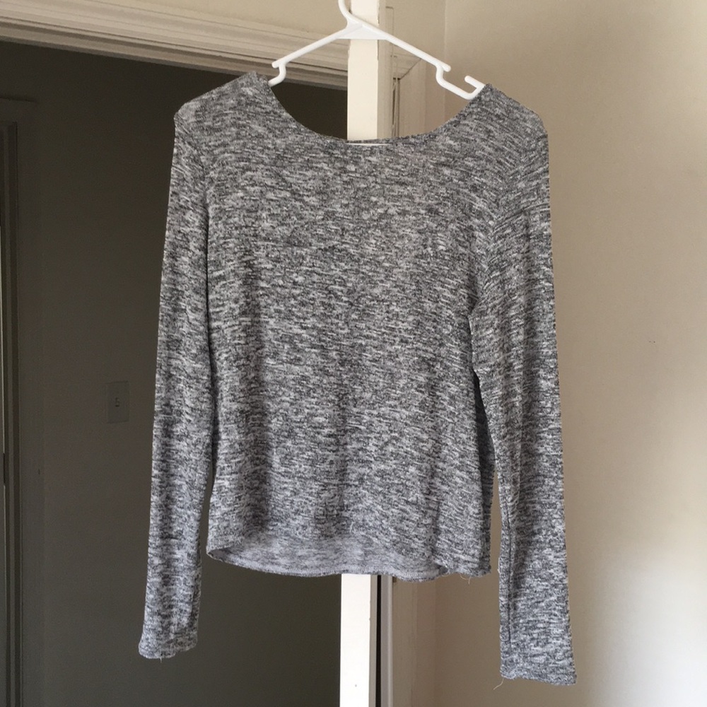 Cropped long sleeve tee